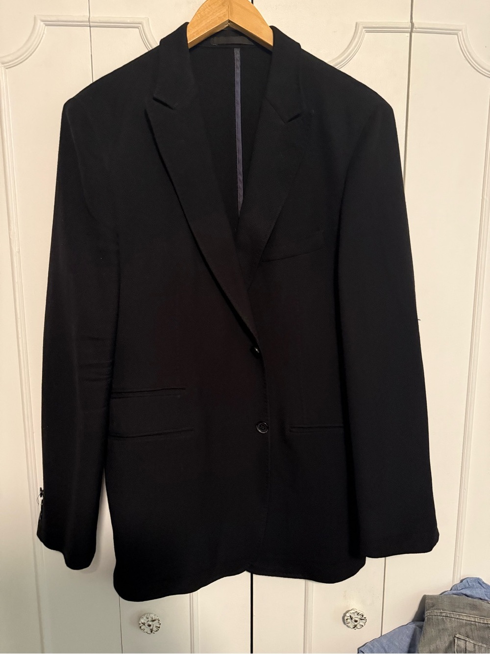 Versace Black Men's wool Sport Coat - Single-Breasted Blazer